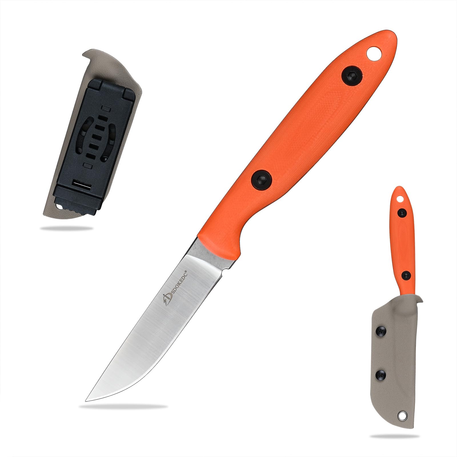 SDOKEDC Outdoor Messer feststehende Klinge aus DC53 Stahl ge