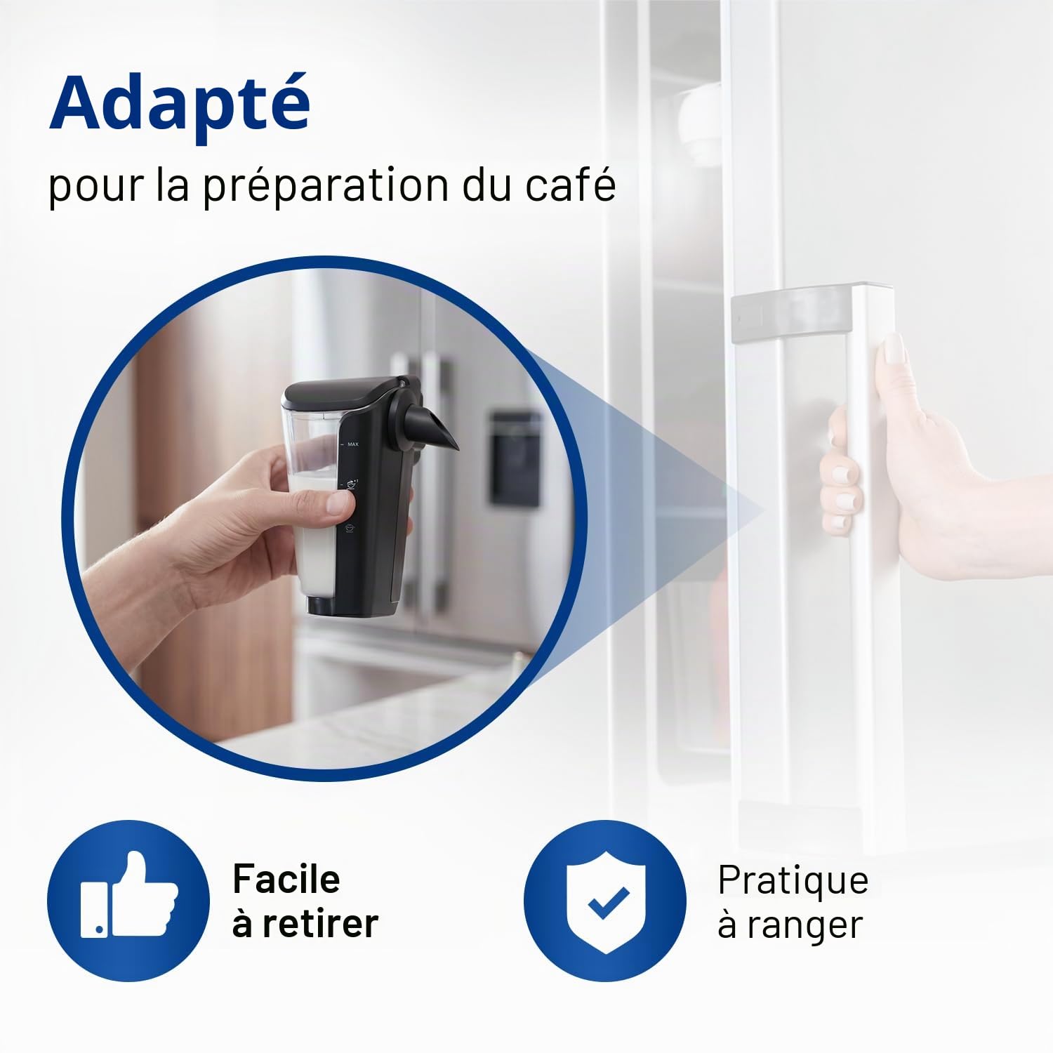 VIOKS Carafe à lait de rechange pour machine à café Phillips 421945016211