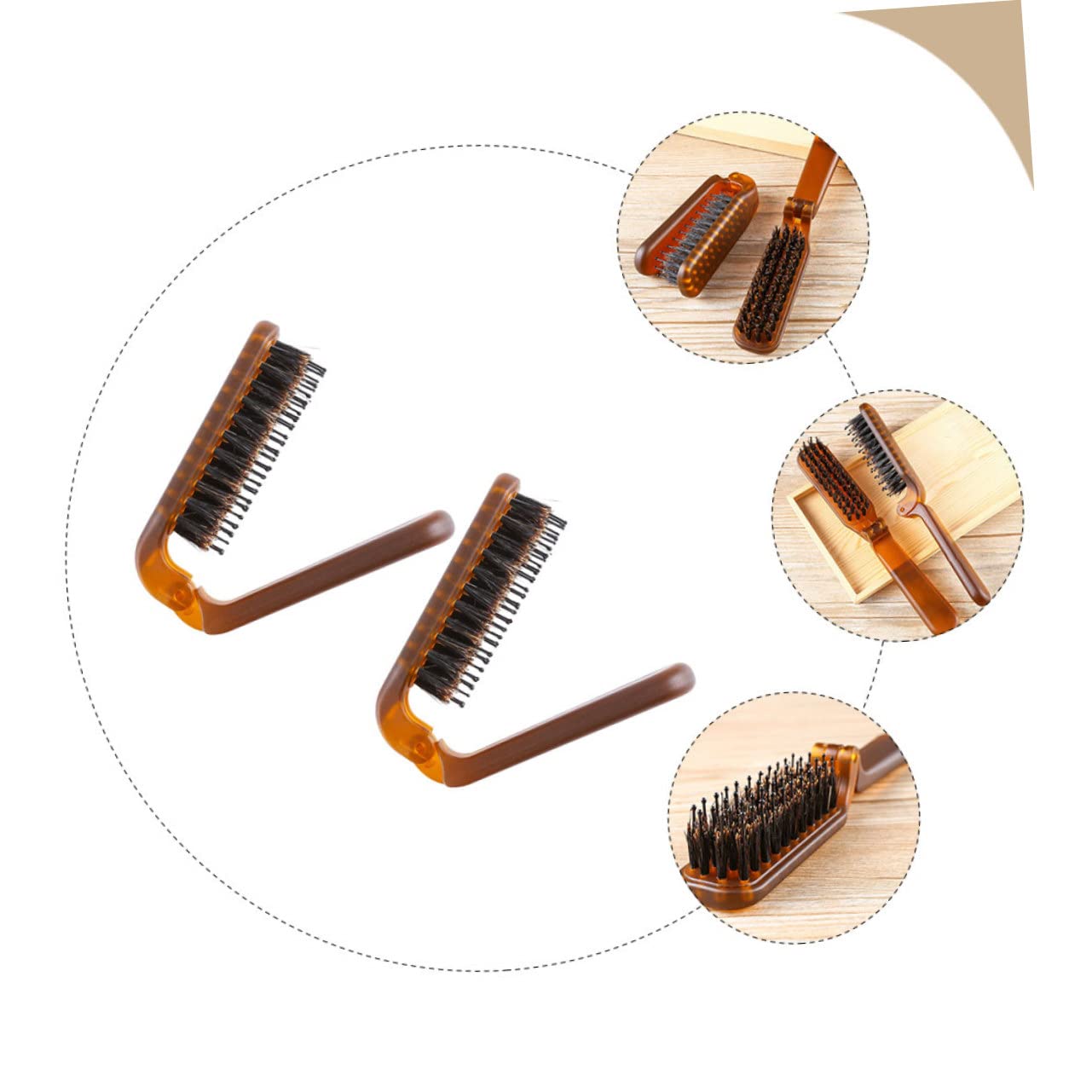 MAGICLULU 5sets Haarbürste Styling Kamm Haarglätter Für Frauen Reisekamm Borsten Haarbürste 2 Stücke * 5