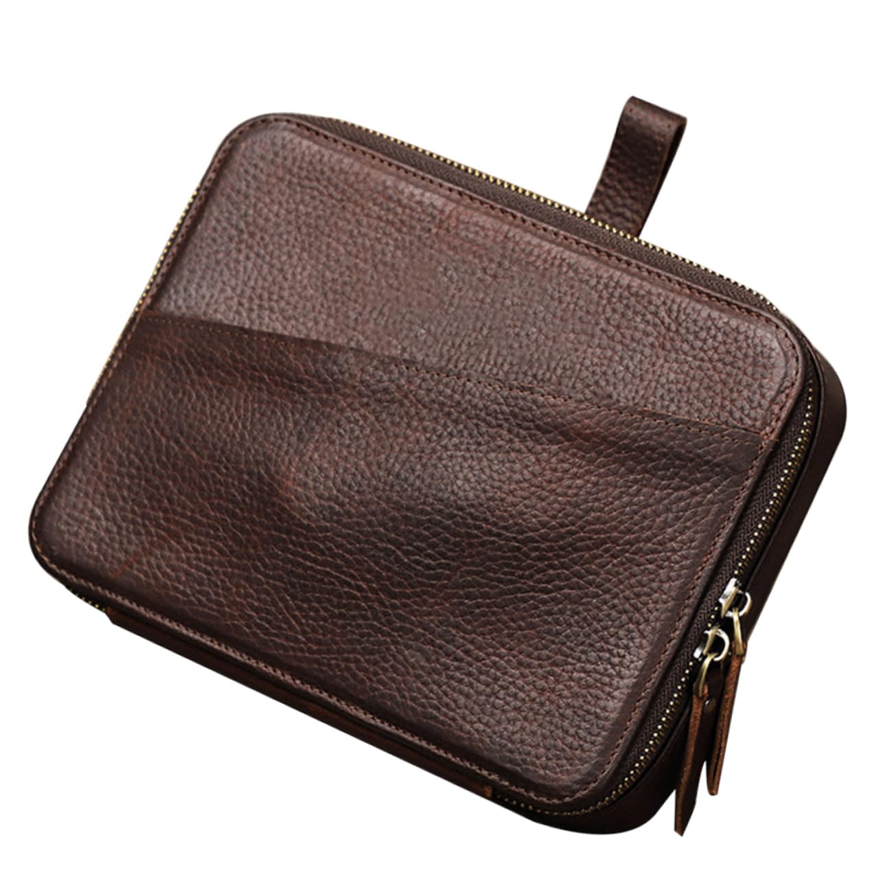 Estuche portátil para Relojes, Caja de Viaje para Hombres y Mujeres, Organizador de Relojes de Cuero con Compartimentos para Camping y Almacenamiento al Aire Libre.