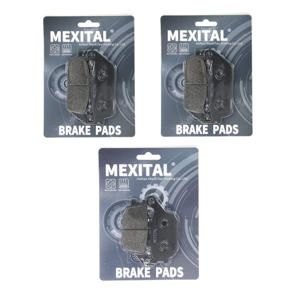 Semi-metálicos Pastillas de freno Delanteras + Traseras para CB 600 F Hornet (FW/FX/FY/F1-F6/F21/F22/F2Y) (98-06)/CBF 600 N/S (04-09) (Non ABS) SA NA (ABS) (04-06)/CBF 1000 (Non ABS) (06-15)