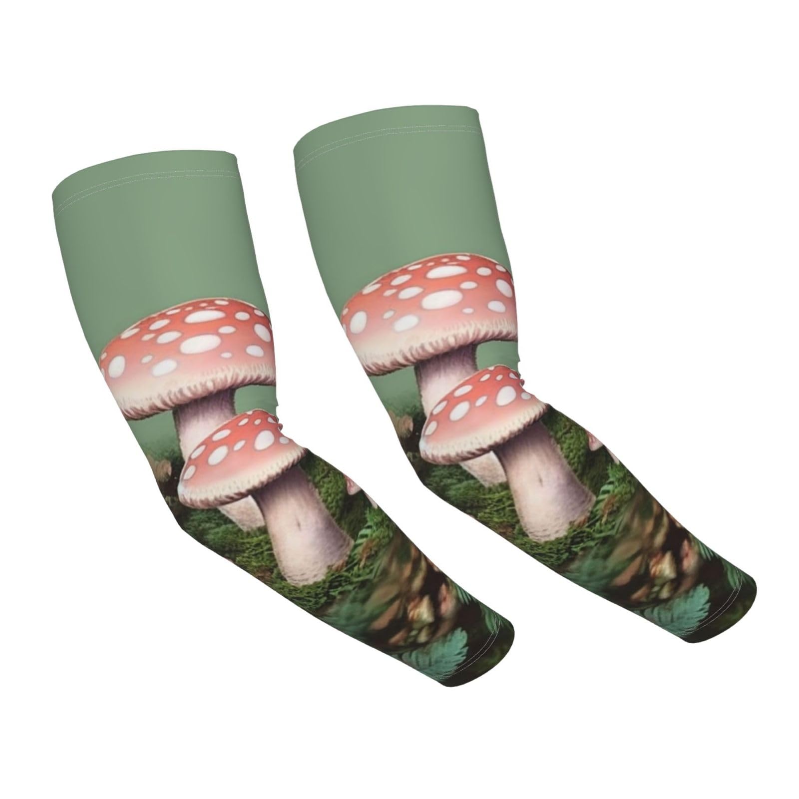 RLDOBOFE UV Sun Protection Arm Sleeves Lovely mushroom garden Compression Sleeves Cooling Arm Sleeves for Men Women Gardening Sleeves