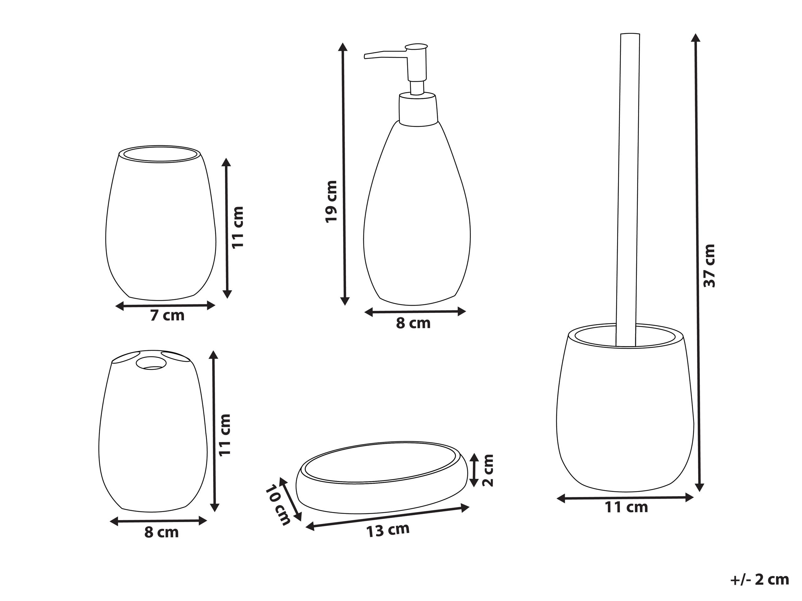 Conjunto de 5 Accesorios de baño jabonera dispensador de jabón escobilla de Inodoro Vaso Soporte para cepillos de Dientes púrpura Yarapa