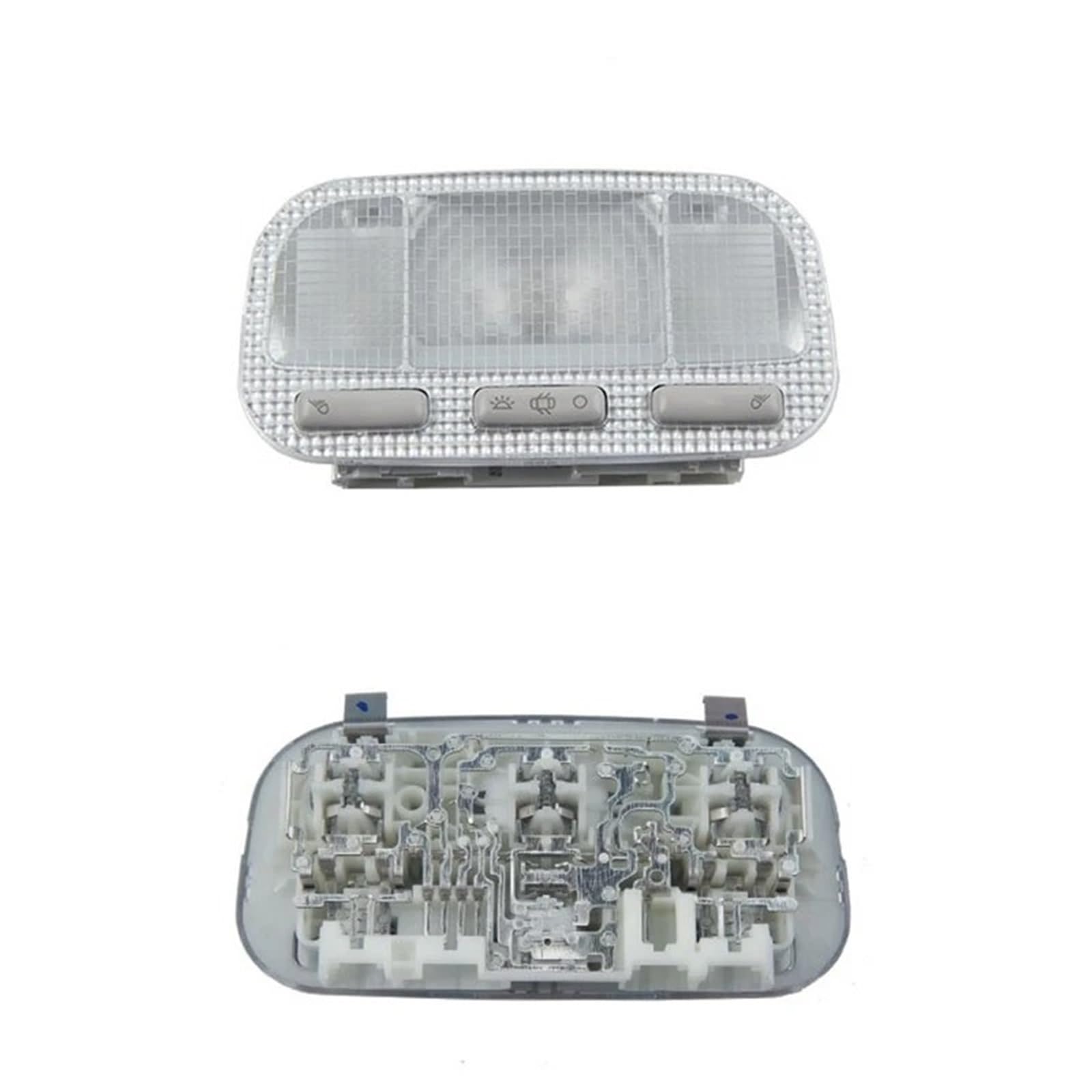 para Peugeot 308 408 3008 301 307 para Citroën para C3-XR para C5 2 Piezas Luz de Lectura Delantera y Trasera para Coche Lámpara de Techo Interior 6362N2