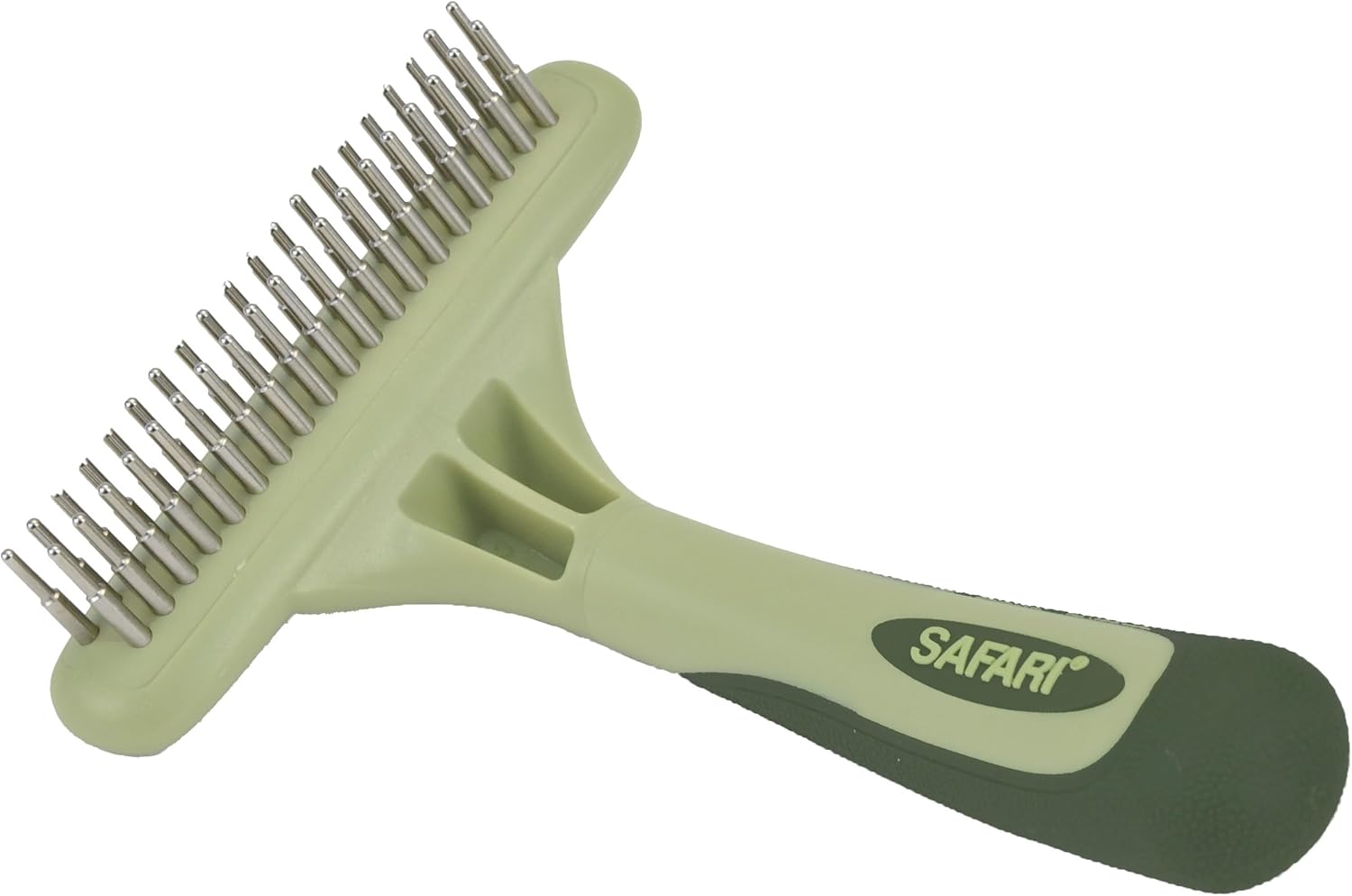Coastal Pet Safari Dog Undercoat Rake – Top-Grade Double Row Rotating Pins Dematting Rake for Effective Deshedding and Pet Grooming