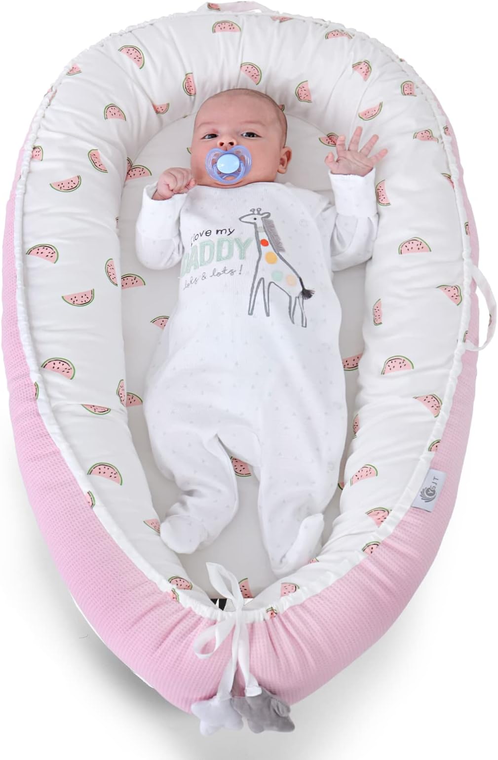 YGJT Baby Nest Pod for Baby 0-12months Newborn Lounger, Baby Bassinet