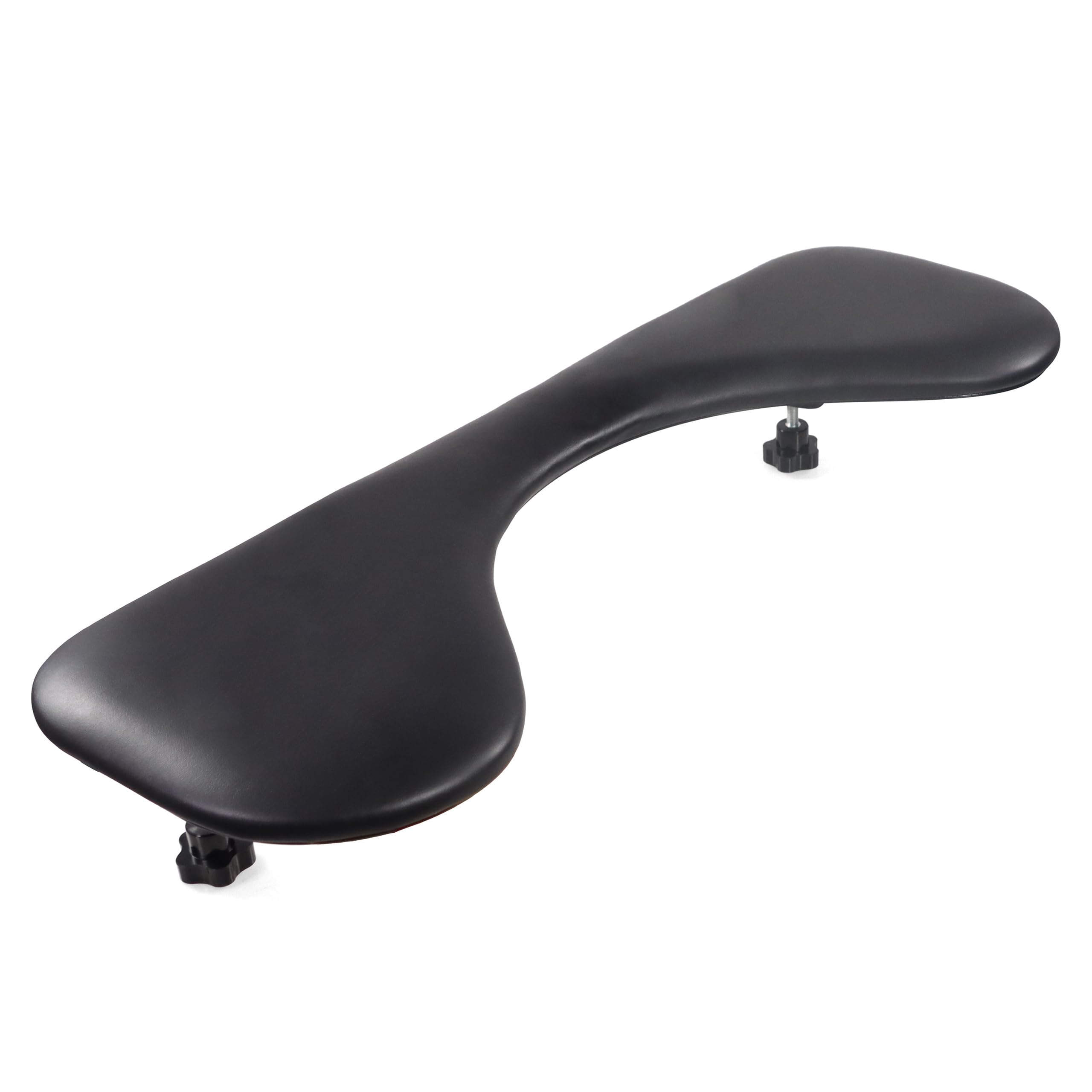 hjh OFFICE Schreibtisch Armauflage Schreibtischaufsatz RELEX RT2 Leder Unterarmstütze ergonomisch, Armlehnenstütze für Büro-Tisch, Zubehör Schwarz