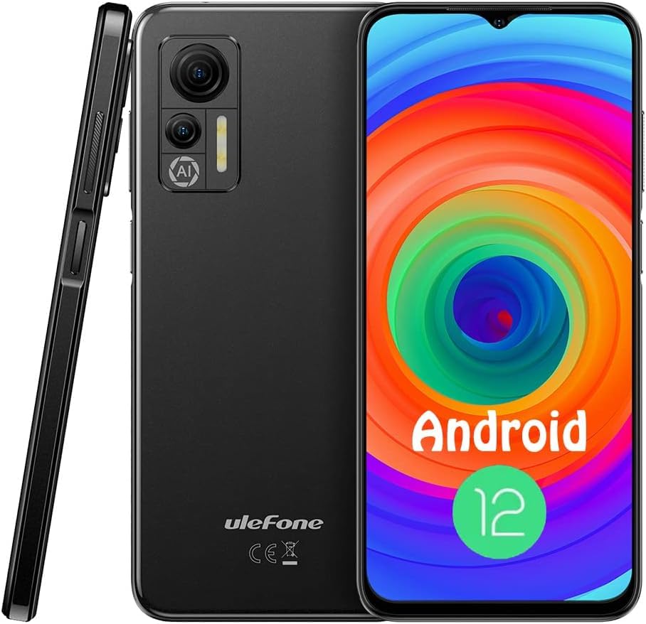 Ulefone Note 14 Unlocked Mobile Phones, Android SIM-Free Smartphone 3GB + 16GB Cell Phone, 8MP +5MP Dual Camera, 6.52" Display 4500mAh Battery, Dual SIM 4G Phone Black