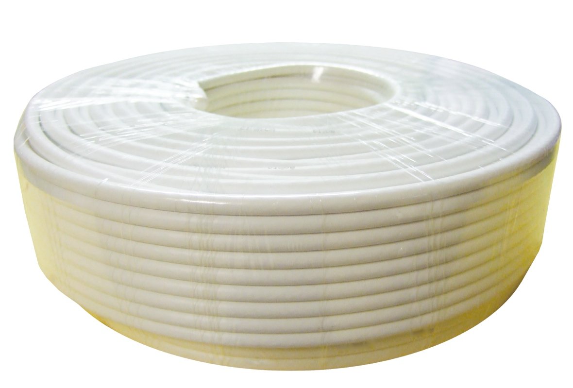 Electraline 00907 Cavo Allarme, Sezione 2x0.5mm e 6x0.22 mm, Lunghezza 100 m, Bianco
