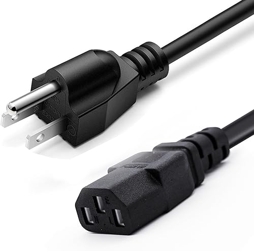 Cable de alimentación de CA universal de 3 clavijas de 13.2 pies para cinta de correr plegable Goplus 2 en 1, cintas de correr Horizon Fitness,