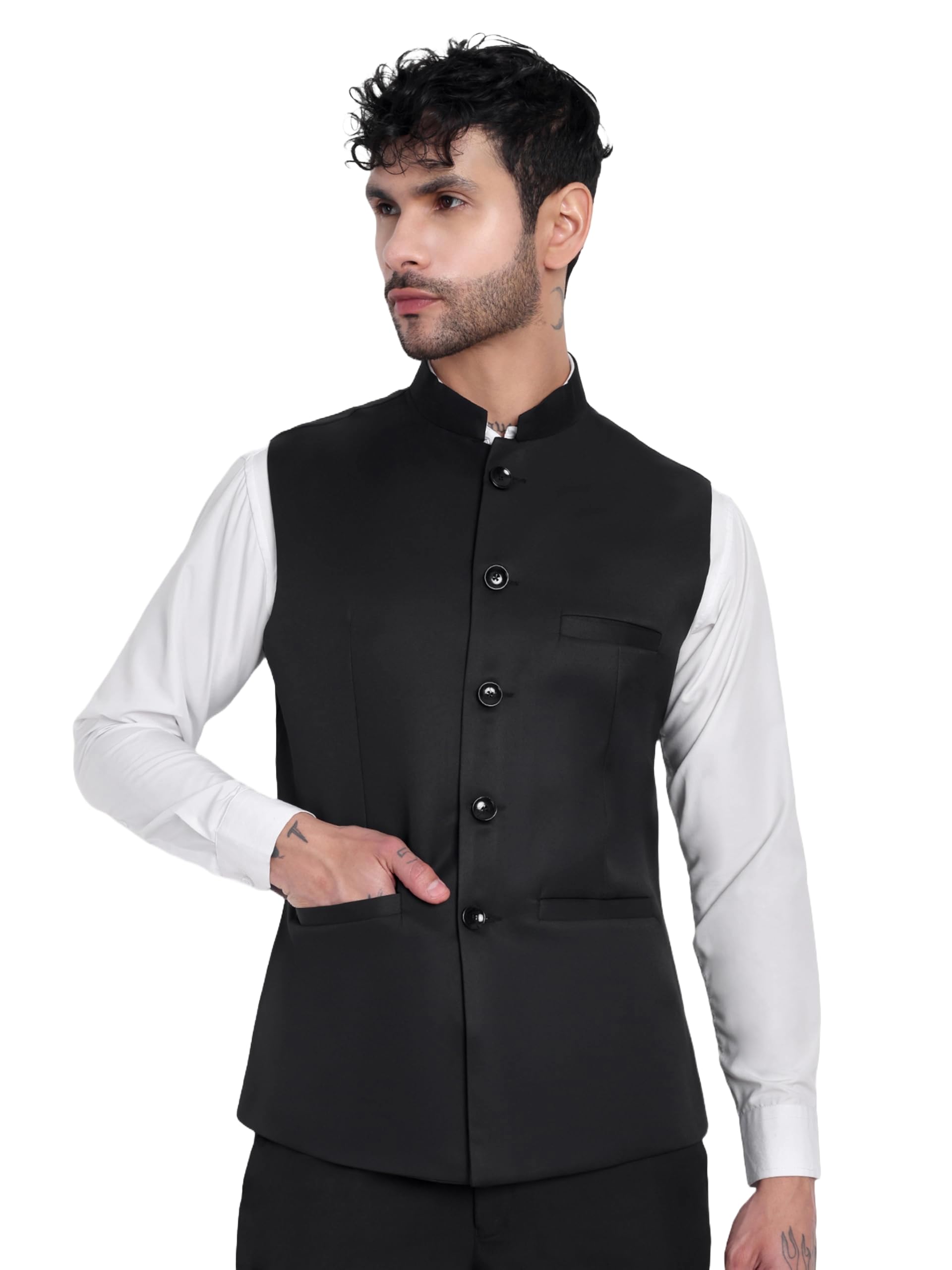 rocksy Nehru Jacket, Modi Koti for Men, Cotton Waistcoat for All Occasion: Diwali, Wedding, Ethnic, Office Party, Formal and casual Look-picture-24