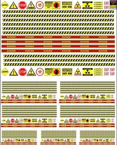 TSDS - T126 GENERIC DIORAMA DECALS - #1 Caution Tape and More
