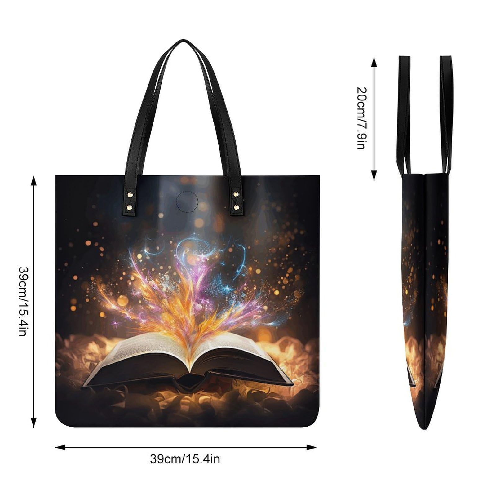 Open Book And Light Large Leather Handbags Women Fashion Handbag Multifunctional Travel Bag It Is A Great Gift for Mothers, Teachers, Friends, Bridesmaids