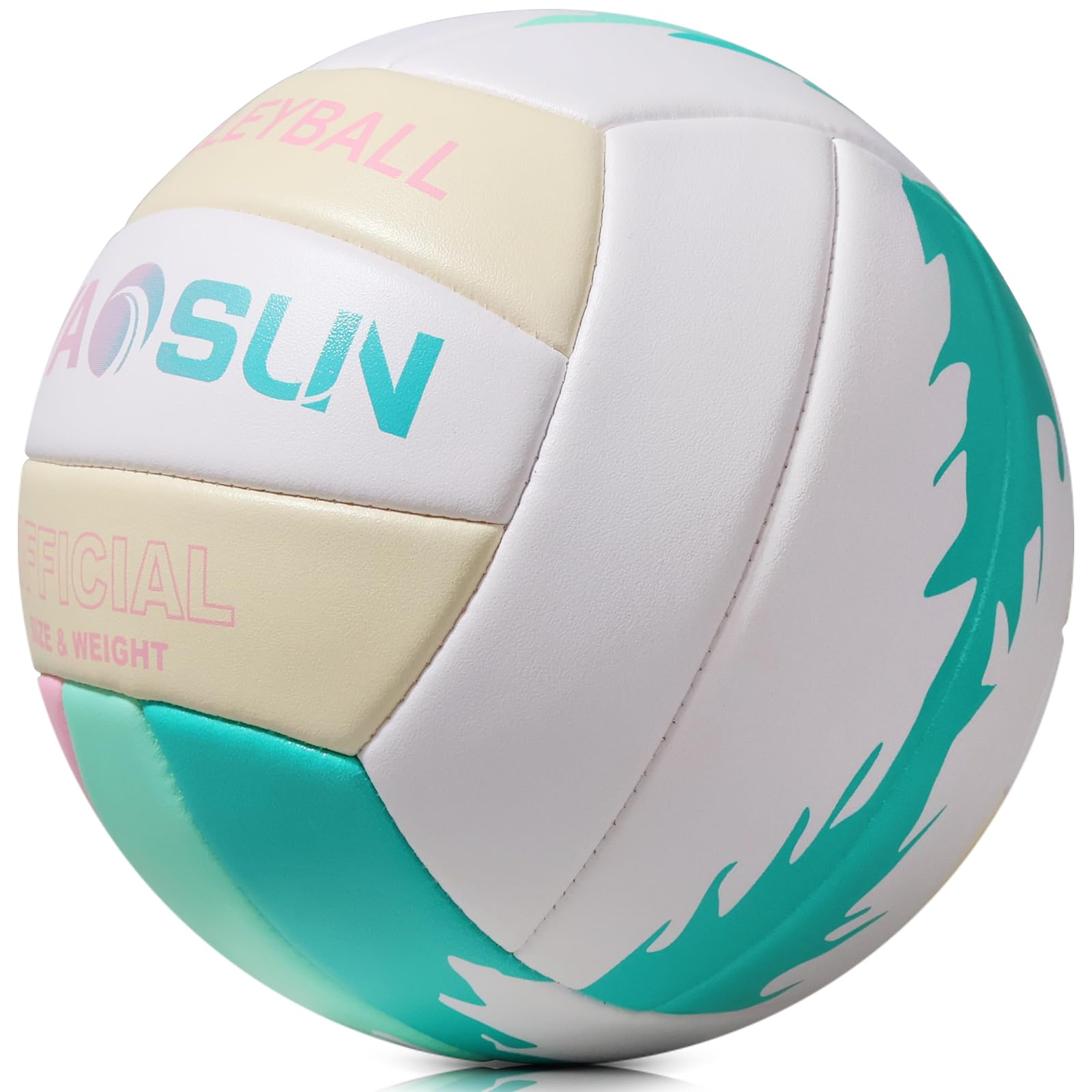 Balón de voleibol oficial suave para interiores y exteriores, tamaño 5, voleibol de entrenamiento para principiantes, adolescentes y adultos