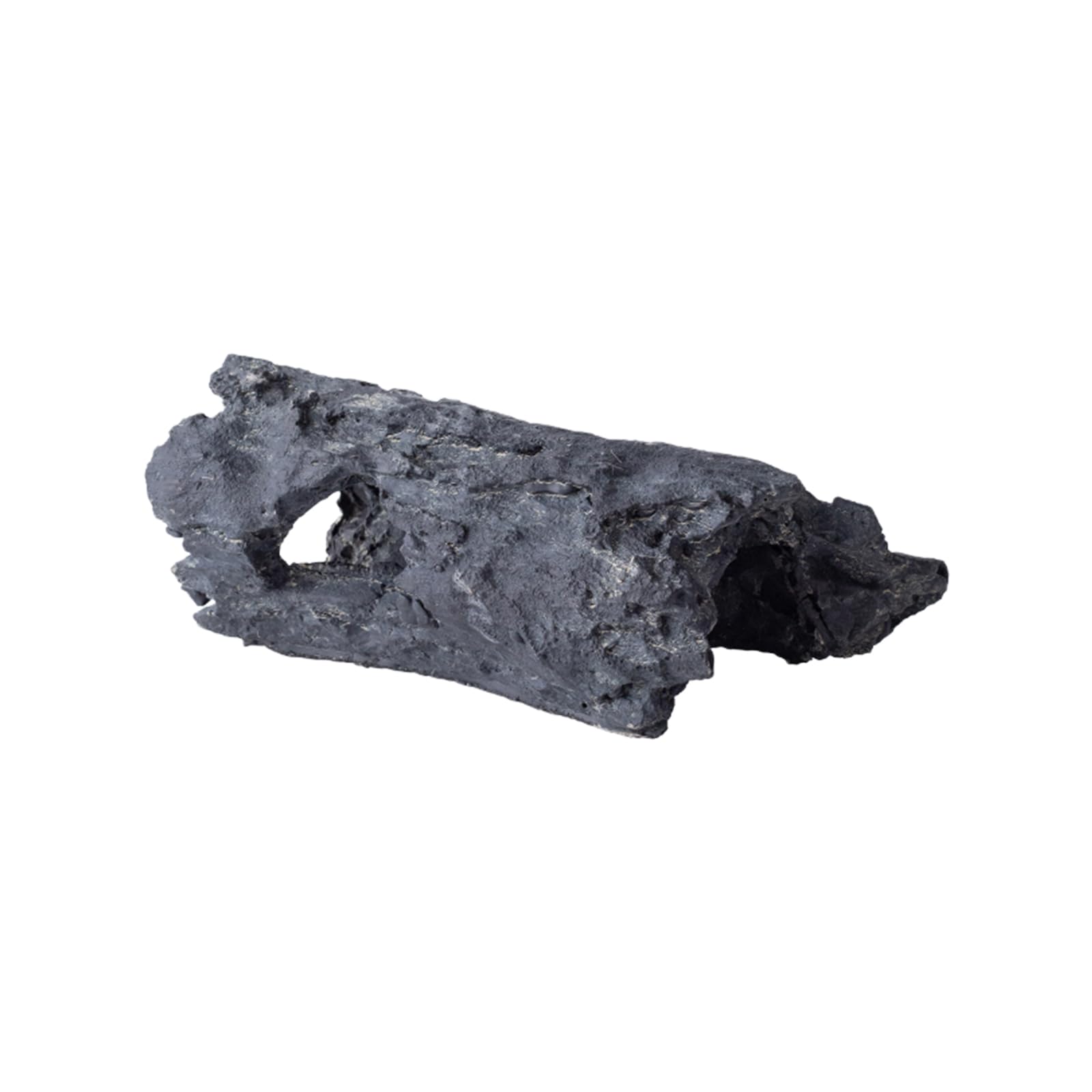 Nascondiglio per rettili, struttura corteccia, decorazione in cemento per lucertole, gechi, scorpioni, ragni, terrari, habitat, accessori per acquario da arrampicata (nero, L)