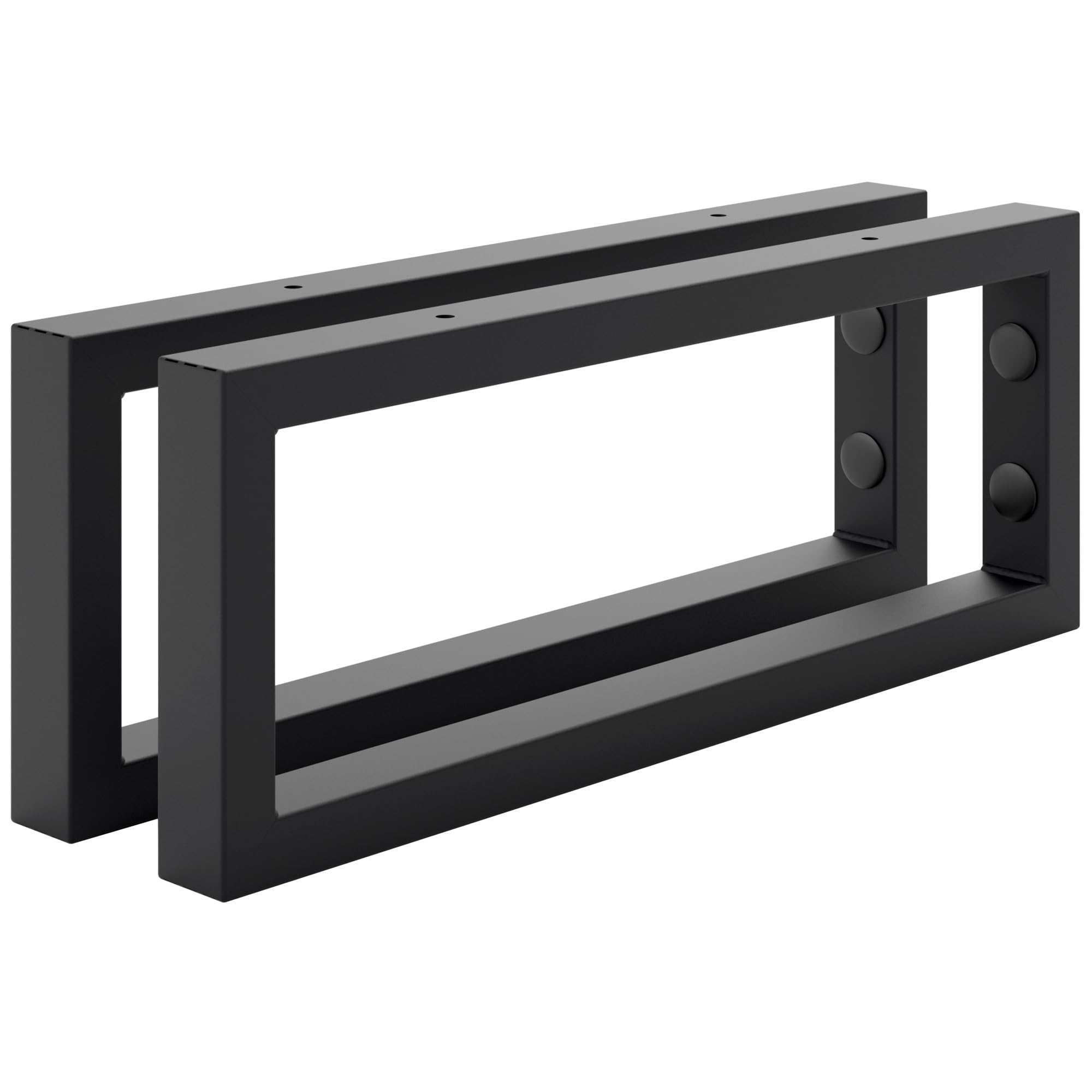 HOLZBRINK Regalhalterung Schwarz Metall 40x15 cm HLA-A (2 St.) | Waschtischhalterung, Wandkonsole für Küchenregal, Schwerlastkonsole für TV-Regal