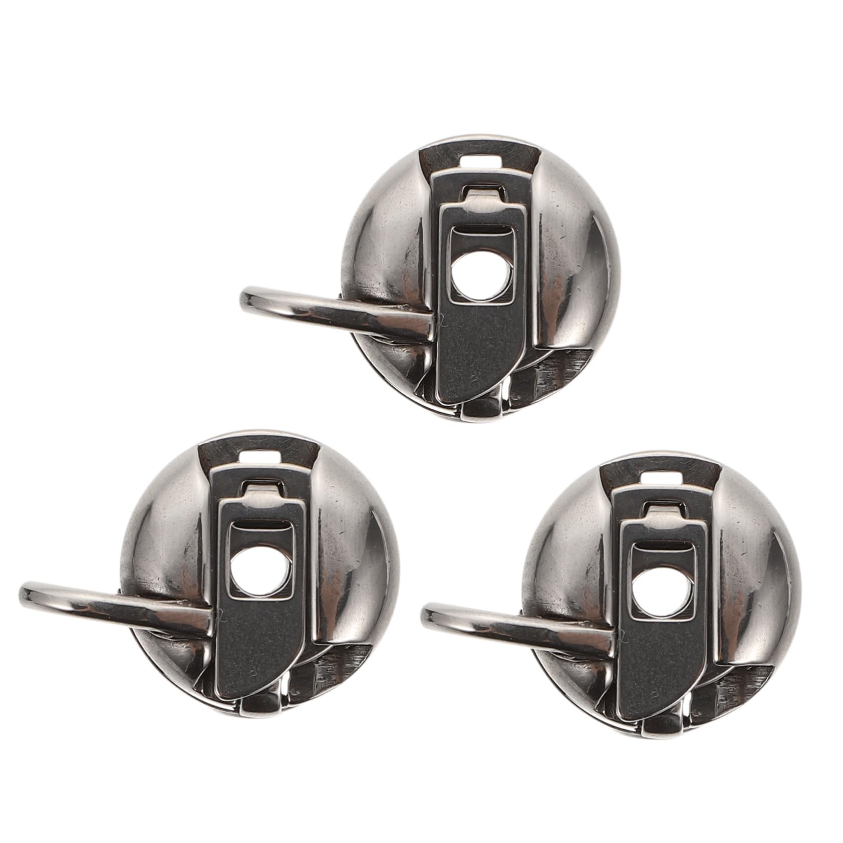 SEWACC 3Pcs Durable Sewing Machine Bobbin Cases for Home Use Practical Sewing Supplies