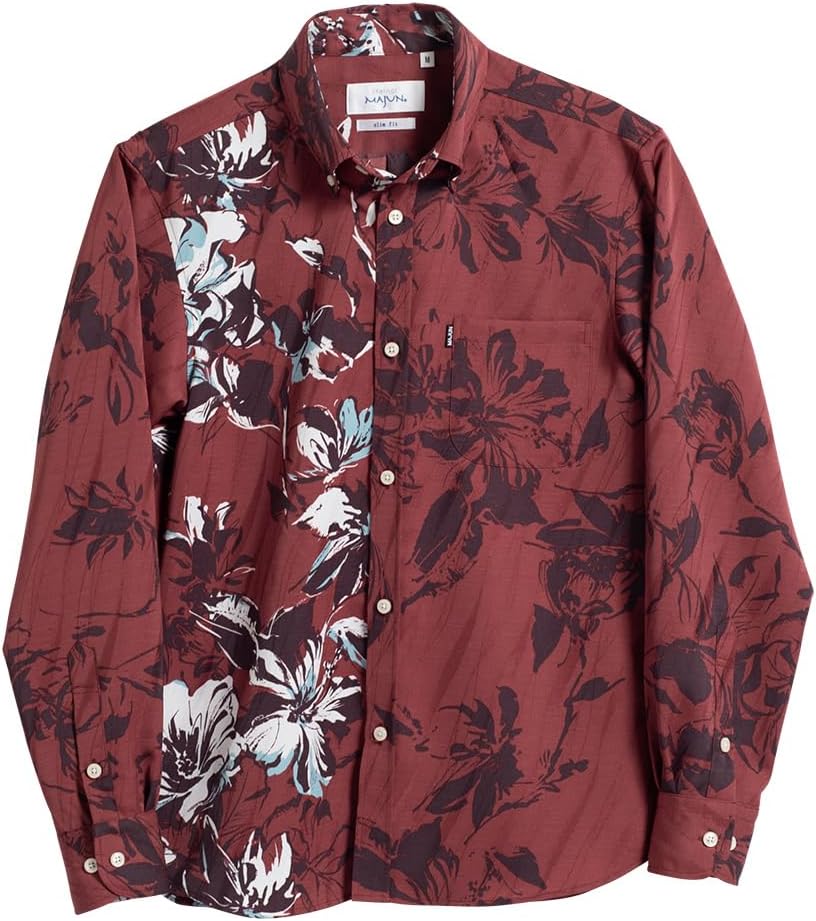 極美品✨河谷シャツ ボタンダウンシャツ カジュアル メガネ柄 マルチ 極美品✨河谷シャツ ボタンダウンシャツ カジュアル メガネ柄 マルチ