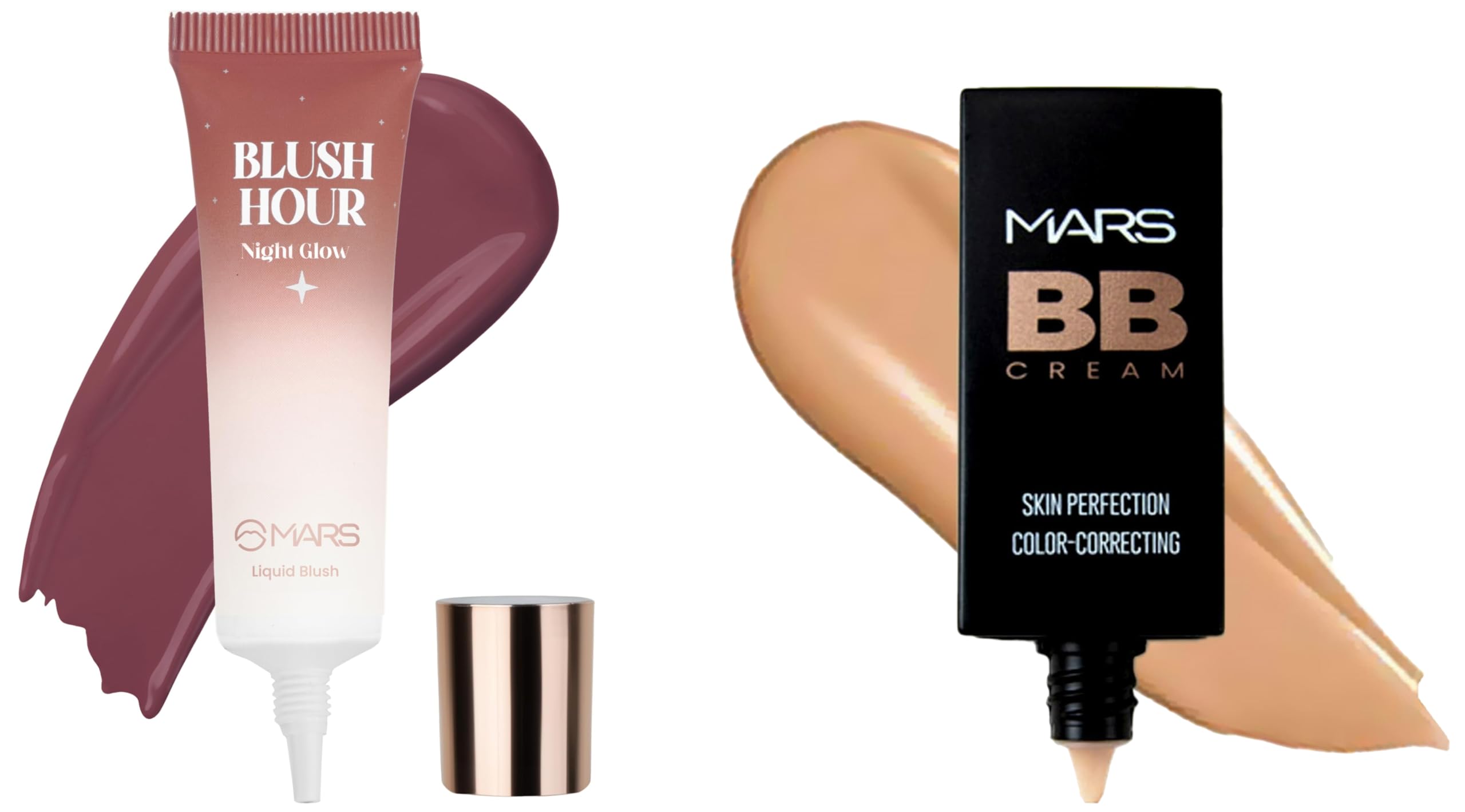 Liquid Blush Hour | Dewy-Matte Finish | Highly Pigmented | Lightweight & Long-Lasting Formula | Effortless Application (12 ml) (06-NIGHT GLOW) BB Cream Lightweight Foundation (30 ml) (Tan)