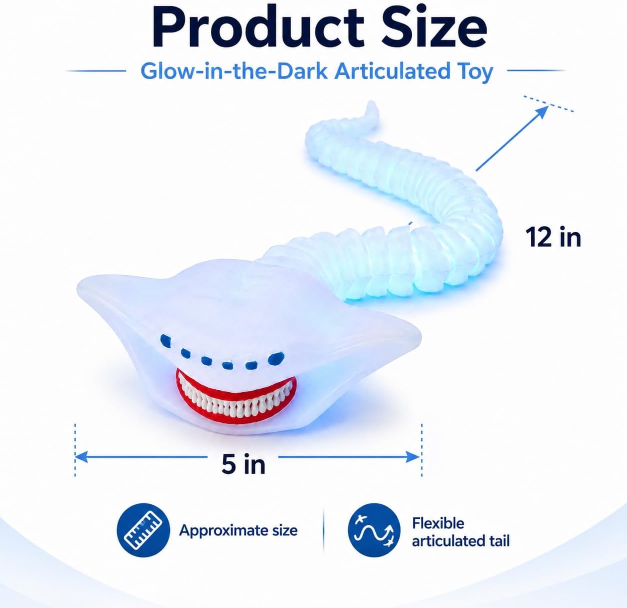 3D Printed Flexible Mythical Sea Monster Toys,Glow-in-the-Dard,El Gran Maja image 2