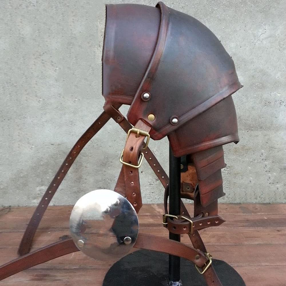 Épaulettes Médiévales En Cuir PU Réglables – Style Steampunk / Cosplay / Chevalier Noir