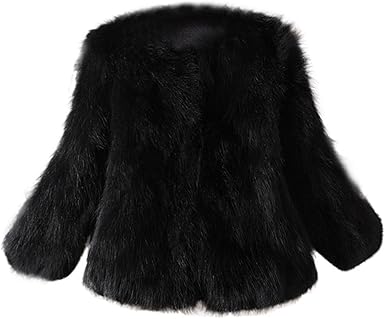 soft black fur coat