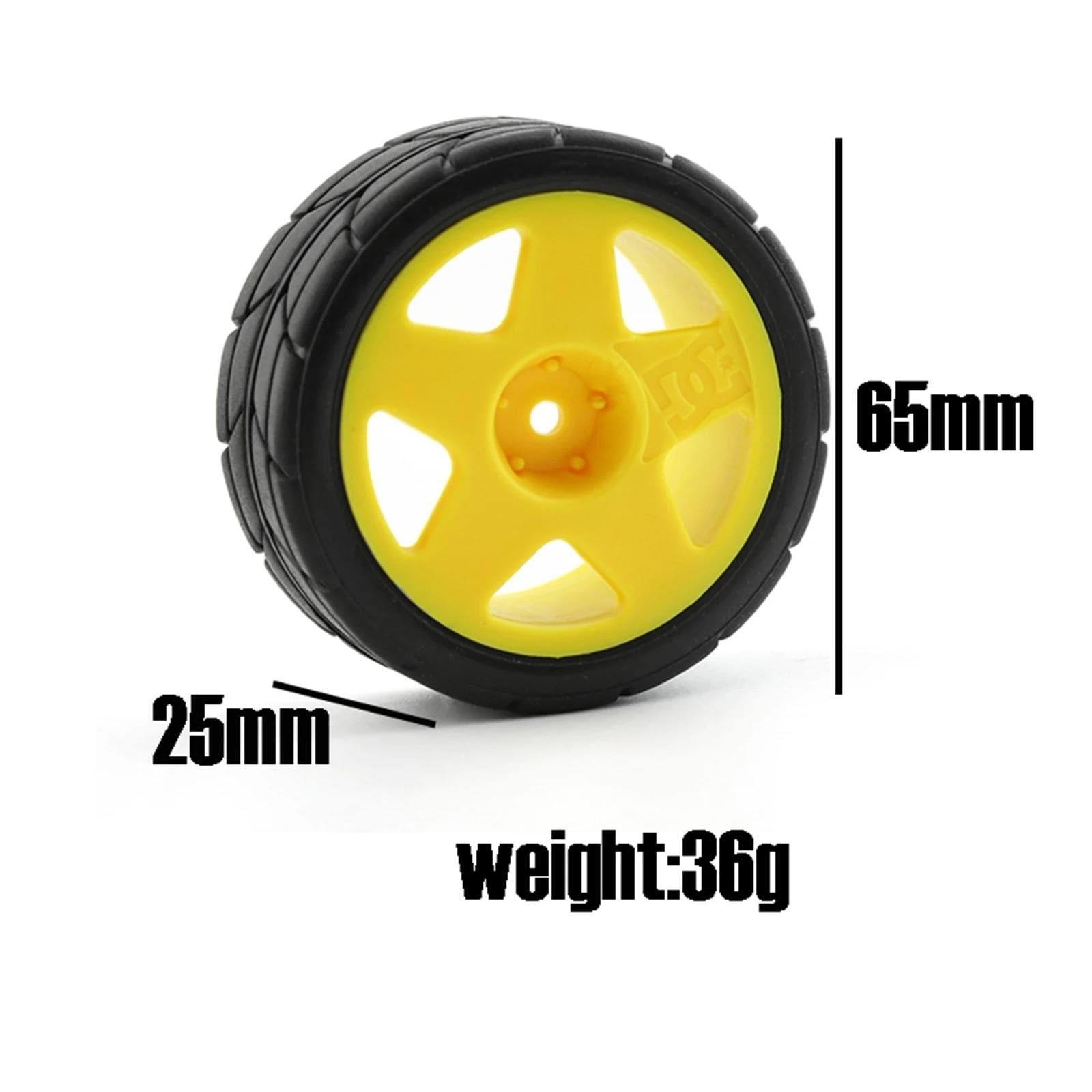 RC Car Pneumatico Ruota Compatibile Con Chevrolet Per C3 Per Tamiya Per TT01 TT02 XV01 TA06 PTG-2 RC Per Pneumatici Per Auto Per Corsa Su Ruote In Plastica Per Pneumatici Da Per Strada Per 1/10(Color2