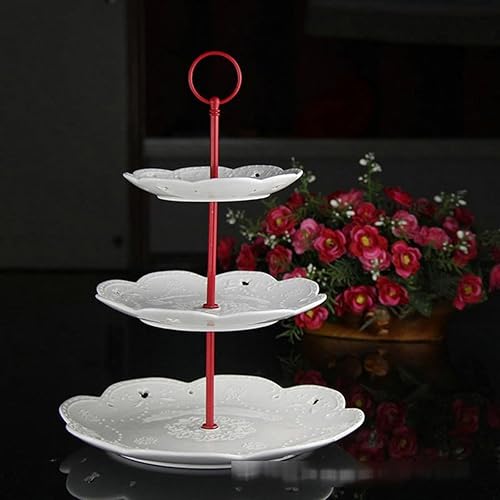 Miniatura 9 de Snadulor - Soporte redondo para tartas de 3 niveles y 13 pulgadas