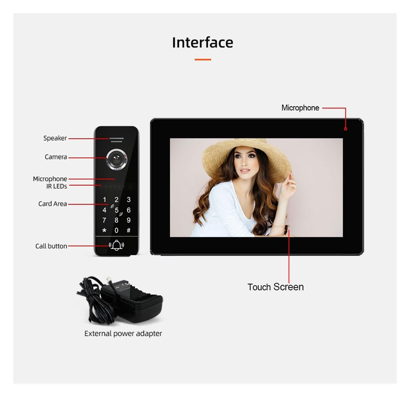 Timbre visual Tuya-sistema De Portero Automático Inalámbrico, Wifi, Vídeo IP Inteligente, Monitor De Pantalla Táctil Con Cámara De 1080P, Compatible Con Desbloqueo De Contraseña, 7 Pulgadas Para la se