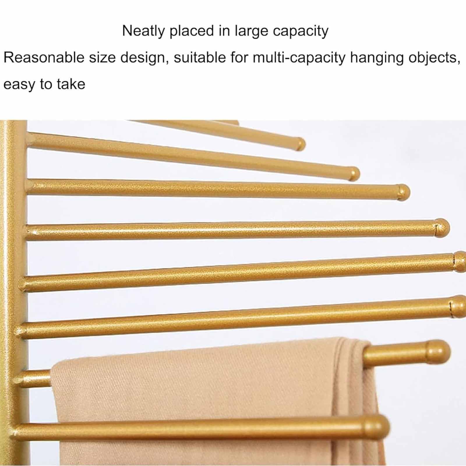 Soporte de metal en espiral para bufandas, ahorro de espacio, para bufandas, cinturones, pantalones y mantas, solución de almacenamiento de ropa para el hogar y comercial