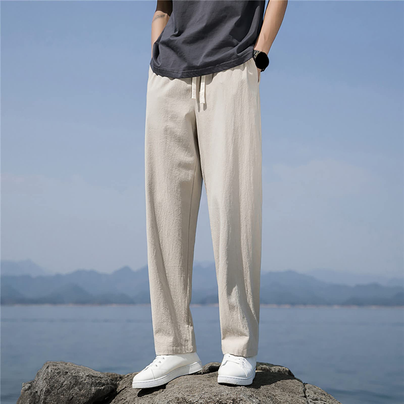 Generico Jeans Uomo Cargo Pantaloncini Cargo Uomo Pantaloni Corti Running Alta Ed Larghi Elastico Pantaloni Corti Sportivi Traspirante da Lavoro IdéAl pour Le Travail