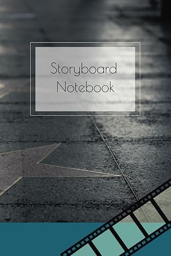 Storyboarding Notebook for creatives: A5 notebook with 250 pages to create the storyboards for filming, staging, adverts, commercials, animation and more projects