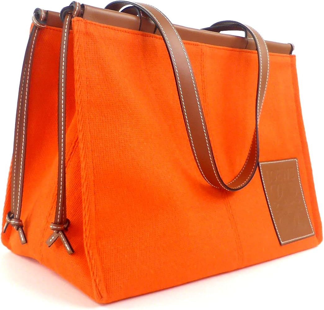 Loeweベージュオレンジ トートバッグ ロエベ｜FW23 パズルトート