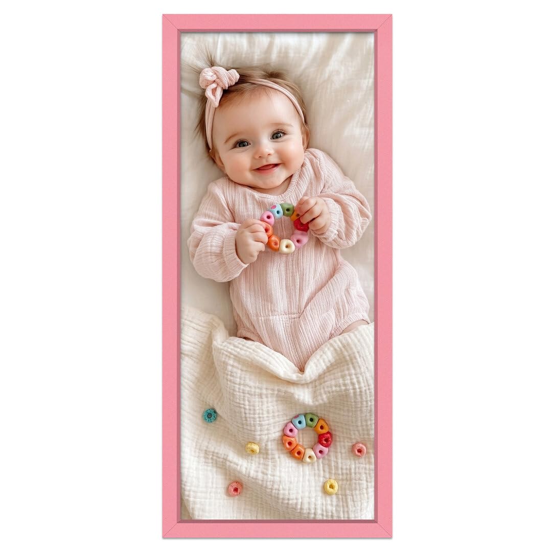 Alison Kingsgate Sleek Baby Pink Picture Frame for Photos - 24X12 — image 1