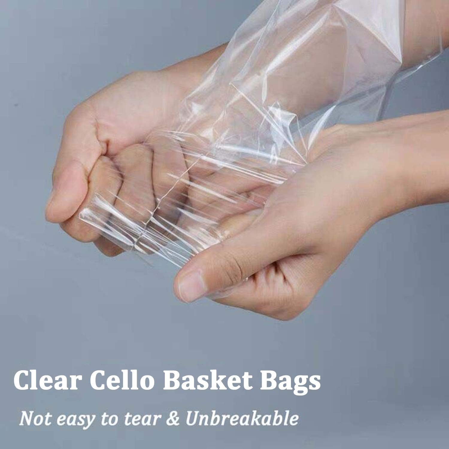 Cellophane Bags,18x30 Inch 20PCS Cellophane/Cello Wrap for Gift Baskets, Clear Basket Bags : Health & Household