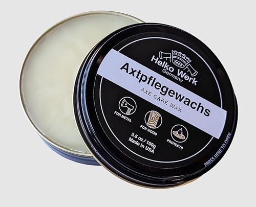 1844 Helko Werk Germany Axe Care Cera  3 oz. Cera de cuidado y mantenimiento para mango de hacha y cabeza de hacha  Protege madera y metal (cera de disponible en Yaxa Venezuela
