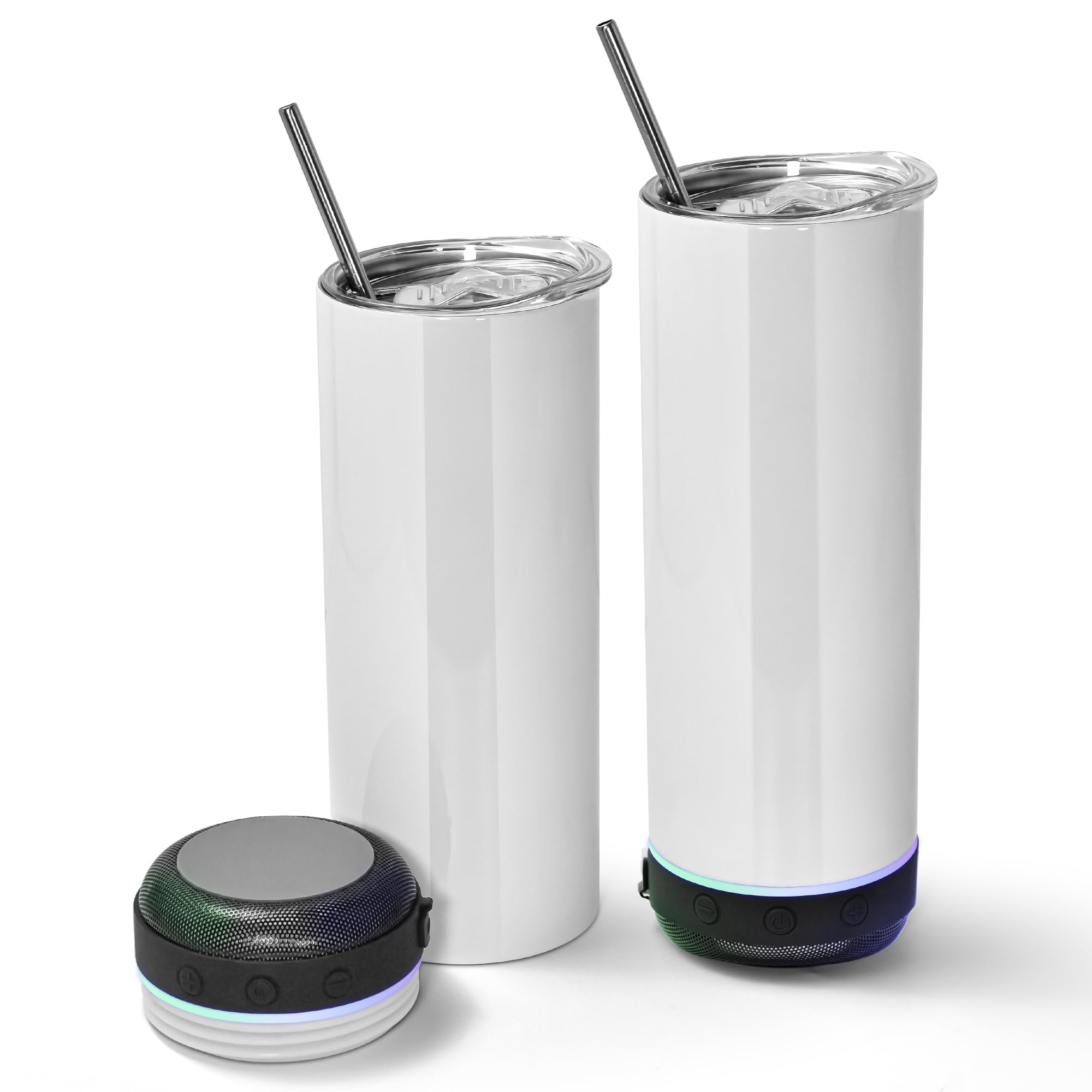 Amazon.com: AGH 2 Pack Music Speaker Tumbler with Straw and Lid