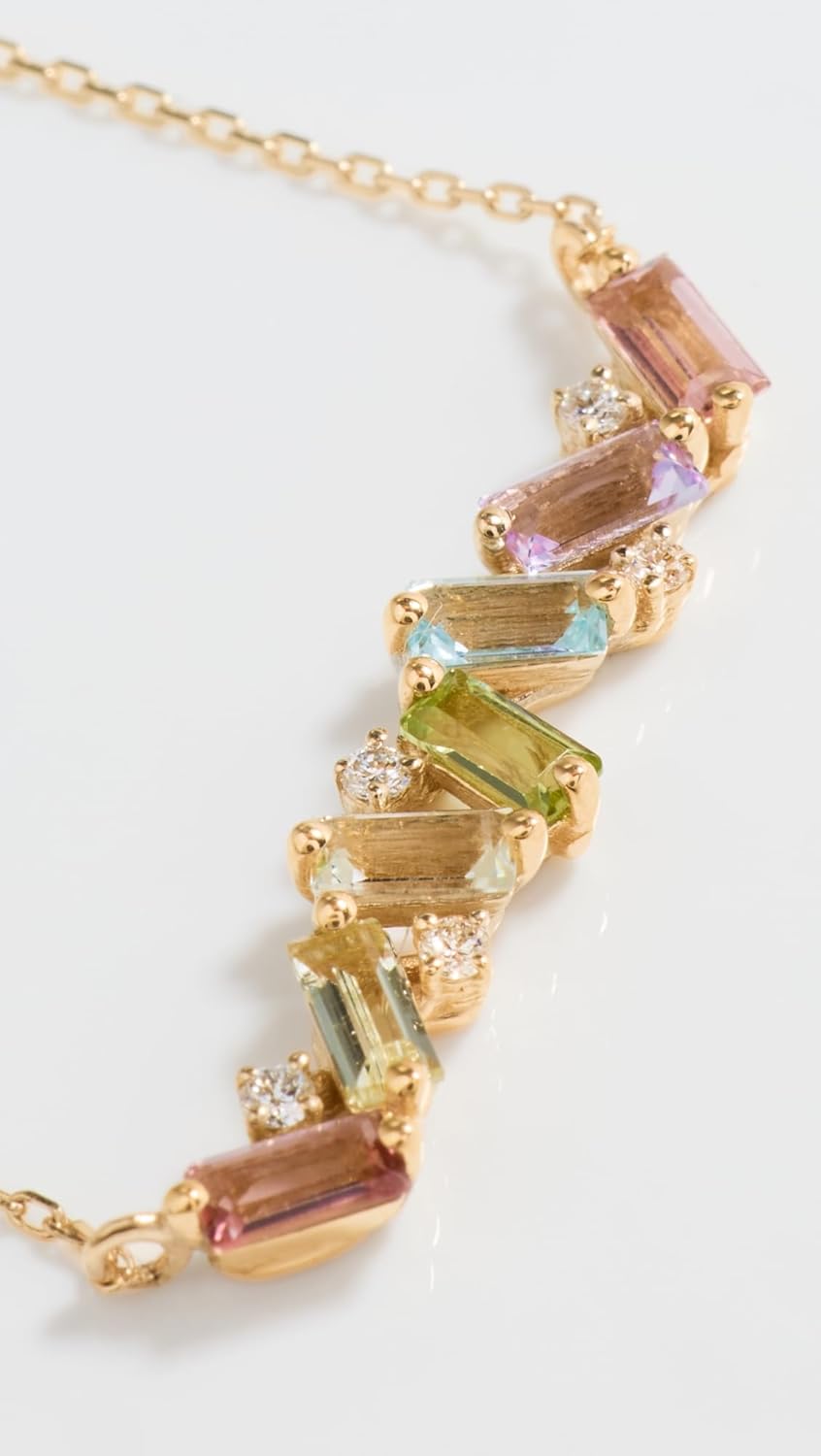 Women's 14k Amalfi Burst Pastel Bar Pendant Necklace - Image 3