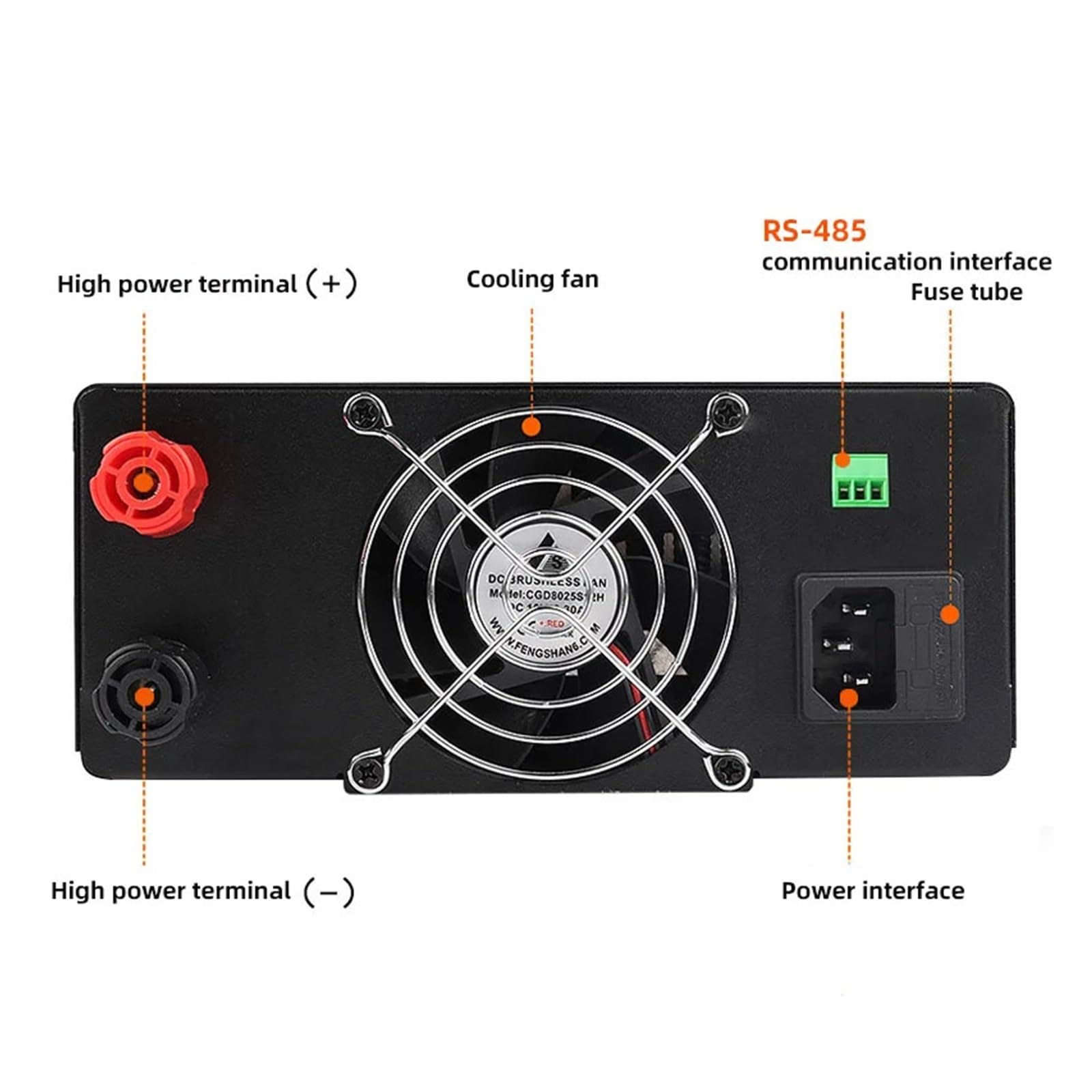 600 W/900 W DC zasilacz sieciowy regulowana ławka źródło zasilania 30 V 30 A 100 V 5 A 60 V 10 A 15 V (RS485-15V60A, 110 V)