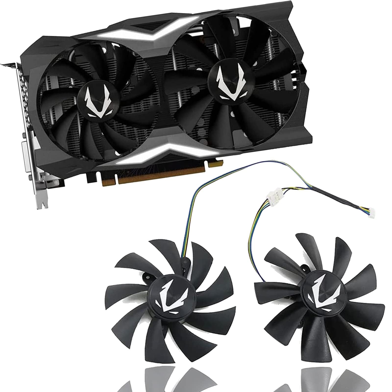 100mm GA92S2H DC 12V 0,45A 4 broches pour ZOTAC Gaming GeForce RTX2070 RTX 2070 OC Mini ventilateur de refroidissement pour carte vidéo (AB-Lüfter)