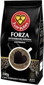 3 Corações Café Torrado e Moído Premium Forza Intensidade Máxima, 500g
