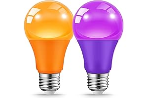 Light Up Your Halloween with Spooky Orange and Purple LED Bulbs