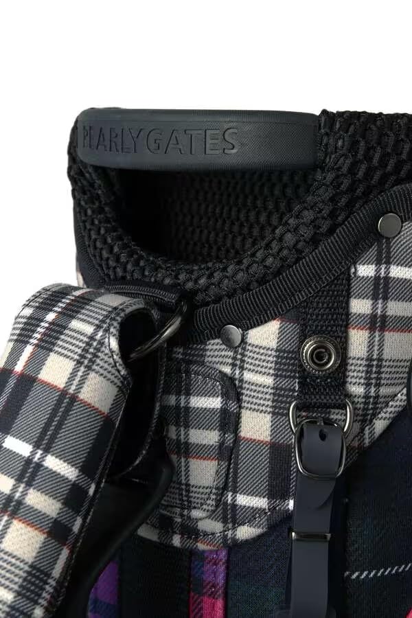 ☆ユニセックス チェック柄スタンドキャディーバッグ(9インチ)☆