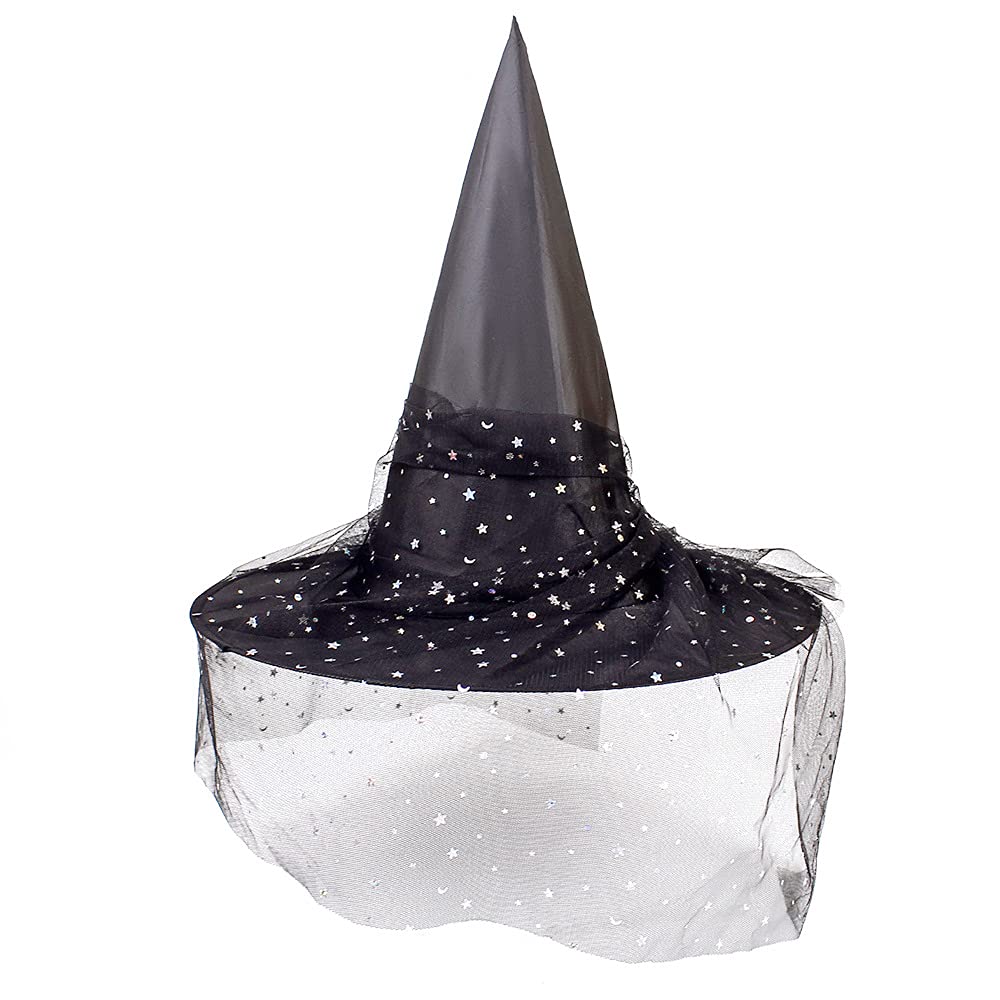 Halloween Kostüm Damen Große Größen ITODA Hexenhut Hexenmeister Zauberhut 2 Stück Hexenmütze Halloween Halloween Kostüm Hexe Damen