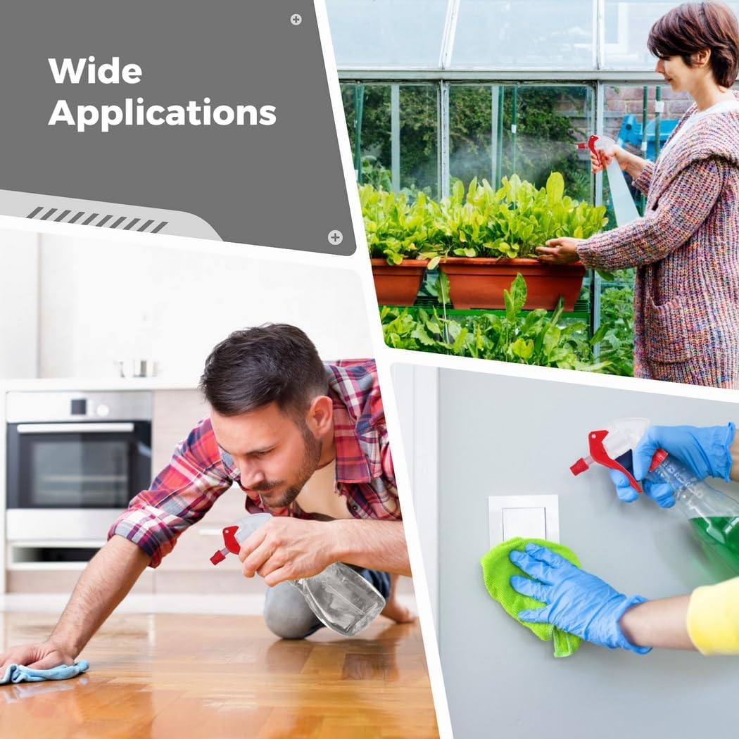 20 Plastic Trigger Nozzles, Replacement Heads for Sprayers, Chemical Resistant for Garden and Home Cleaning