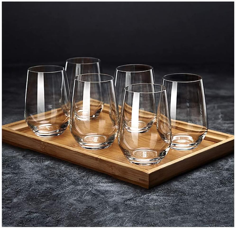 Image of Premium Juice Glasses 450 ML Drinking Glasses, Highball Lead-Free Glasses, Tumblers for Water, Juice, Beer, Cocktail and Mixed Drinks - 2 Pieces, Transparent (Juice Glasses, 2 Count)