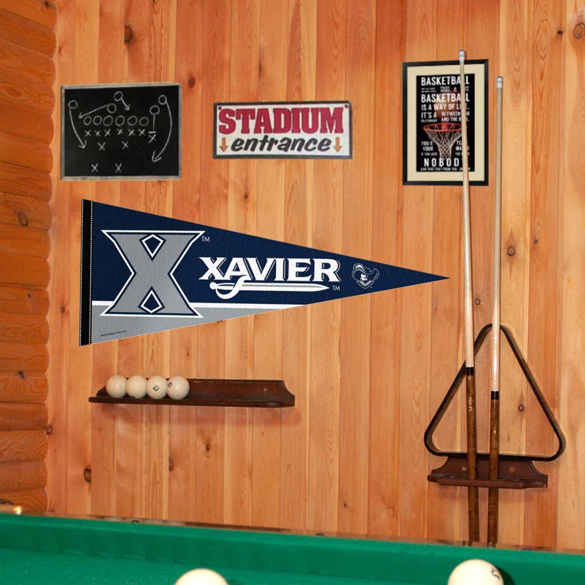 College Flags & Banners Co. Xavier Pennant Full Size Felt