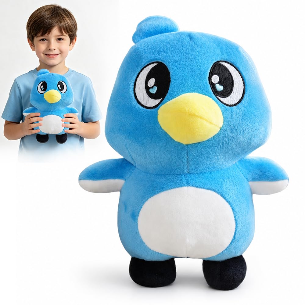 NKFBEV Milo Plushie, Milo Stuffed Toy, Adorable Cartoon Penguin Stuffed Animal Doll, Cute Stuffed Plushie Doll Figure Pillow for Room Decor for Video Game Fans