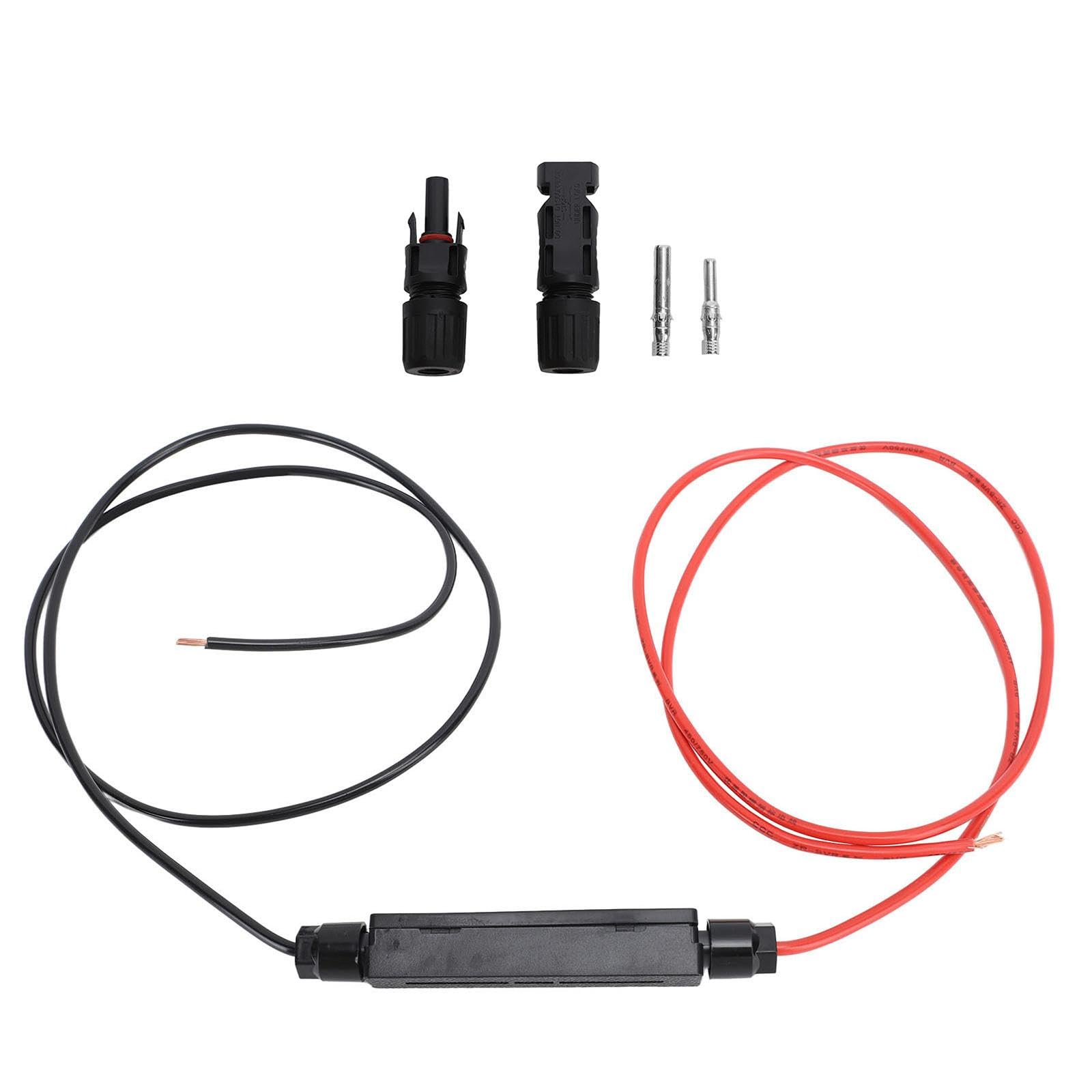 Solar Panel Connector Extension Cable Accessories Durable Red and Black Wire-image-36