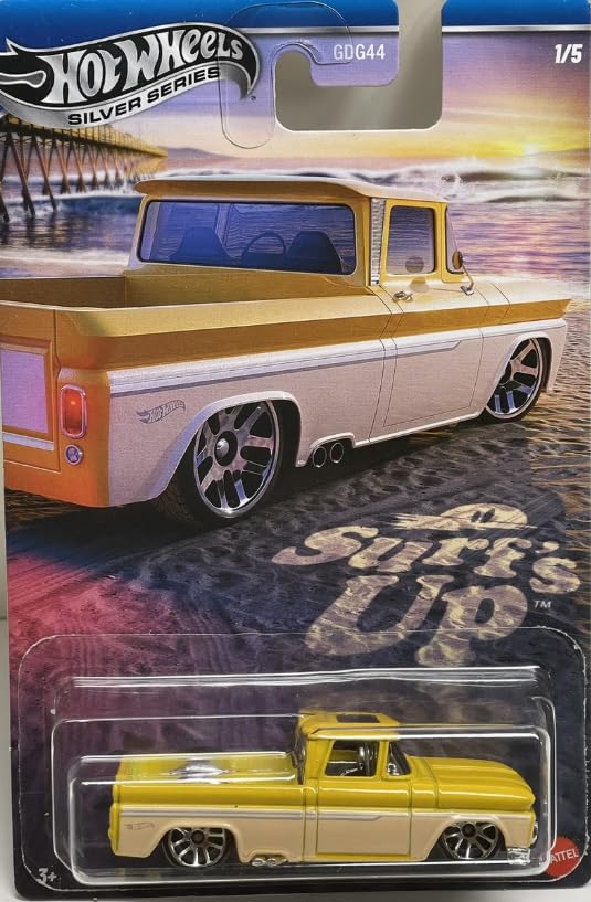 Hot Wheels Silver Series Surf's Up Chevy Pickup 1:64 miniatura 1